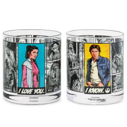 Star Wars™ Han Solo™ and Princess Leia™ Drinking Glasses