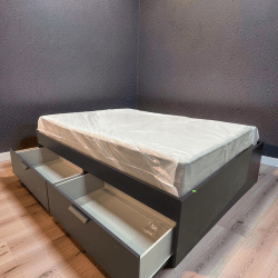Queen Bed Frame with Drawers