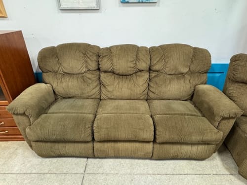 Green Fabric Recliner