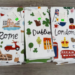 Tea towels (assorted, prices as marked)