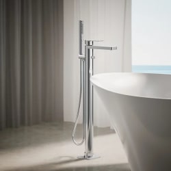 Floor Mount Bath Filler - Trim With Handset