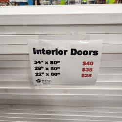 Doors - PRICES AS MARKED