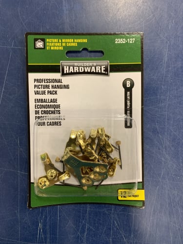 Picture Hanging Hooks - special case sale (72 pieces) $50/case