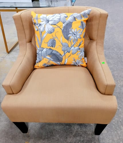 Arm chairs, assorted prices as marked, cushion not included