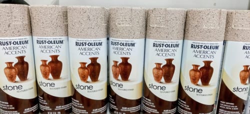 Stone texture spray paint