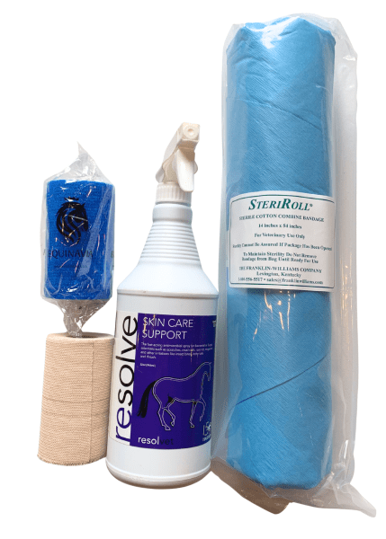Wound Care Bundle <span>(Resolve + SteriRoll + Equinavia Wrap + Elastikon)</span>