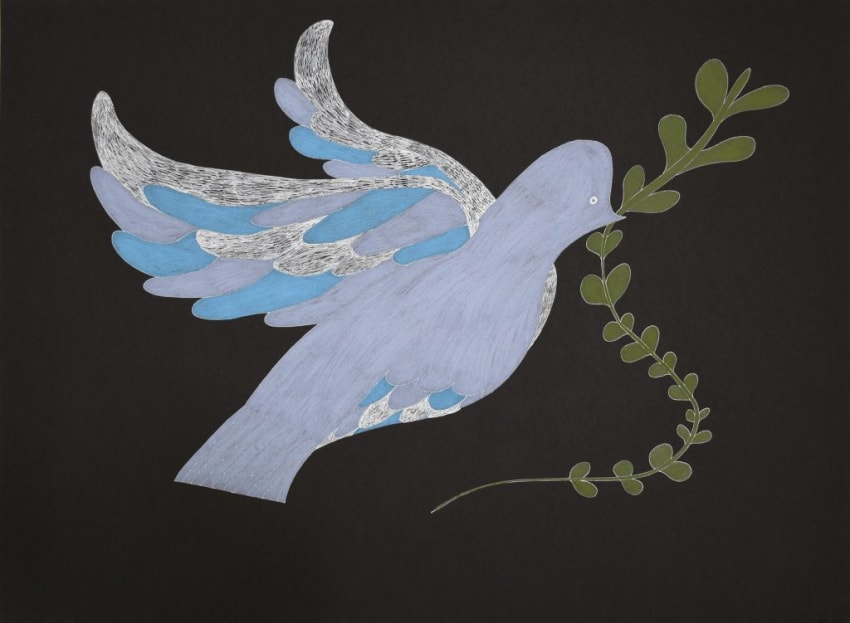 Untitled Drawing (Peace Dove)
