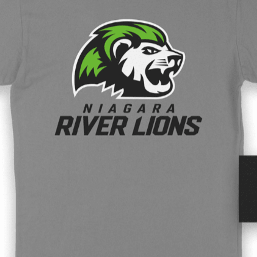 Niagara River Lions Women's Grey Logo Tee