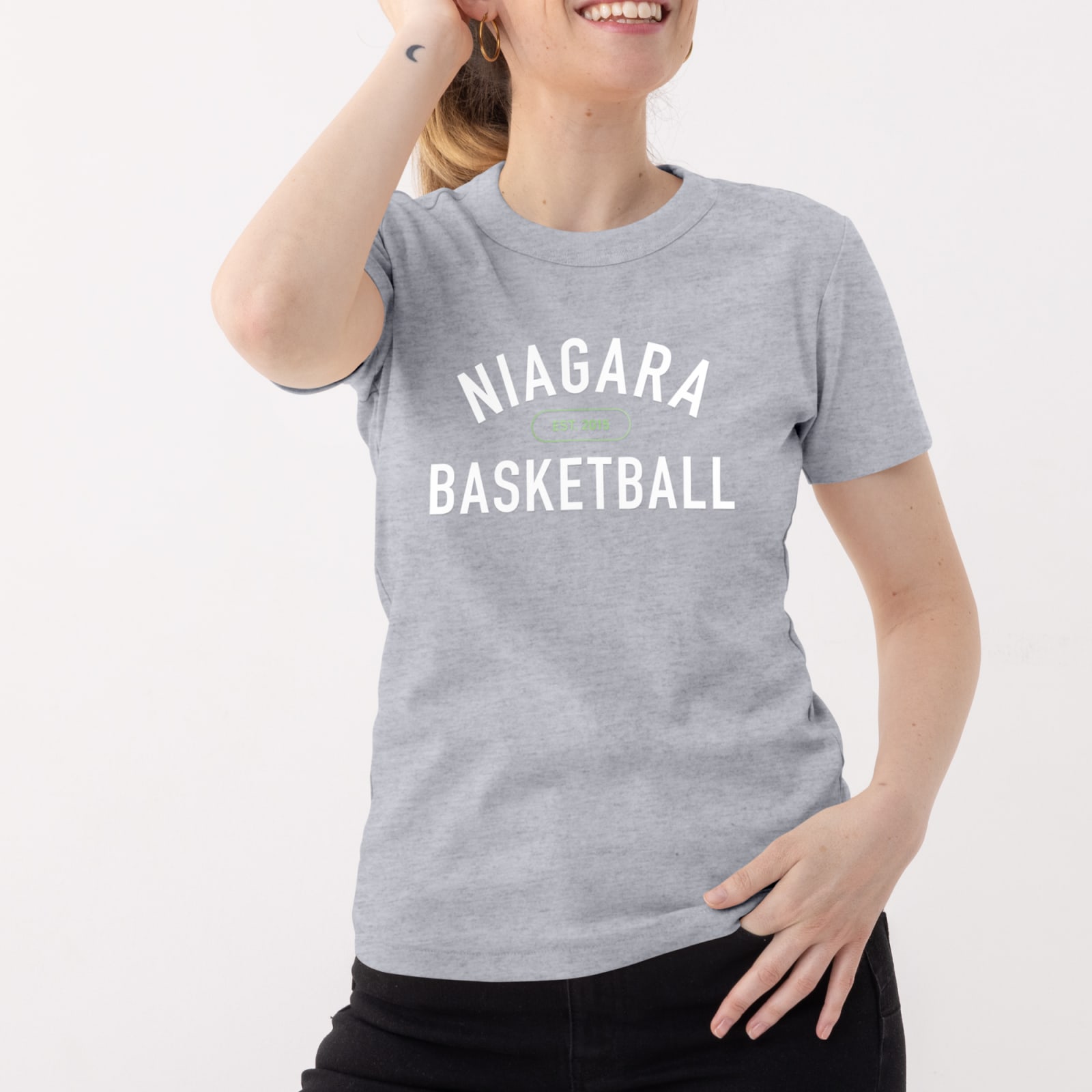 Niagara Basketball Adult Tee - Grey