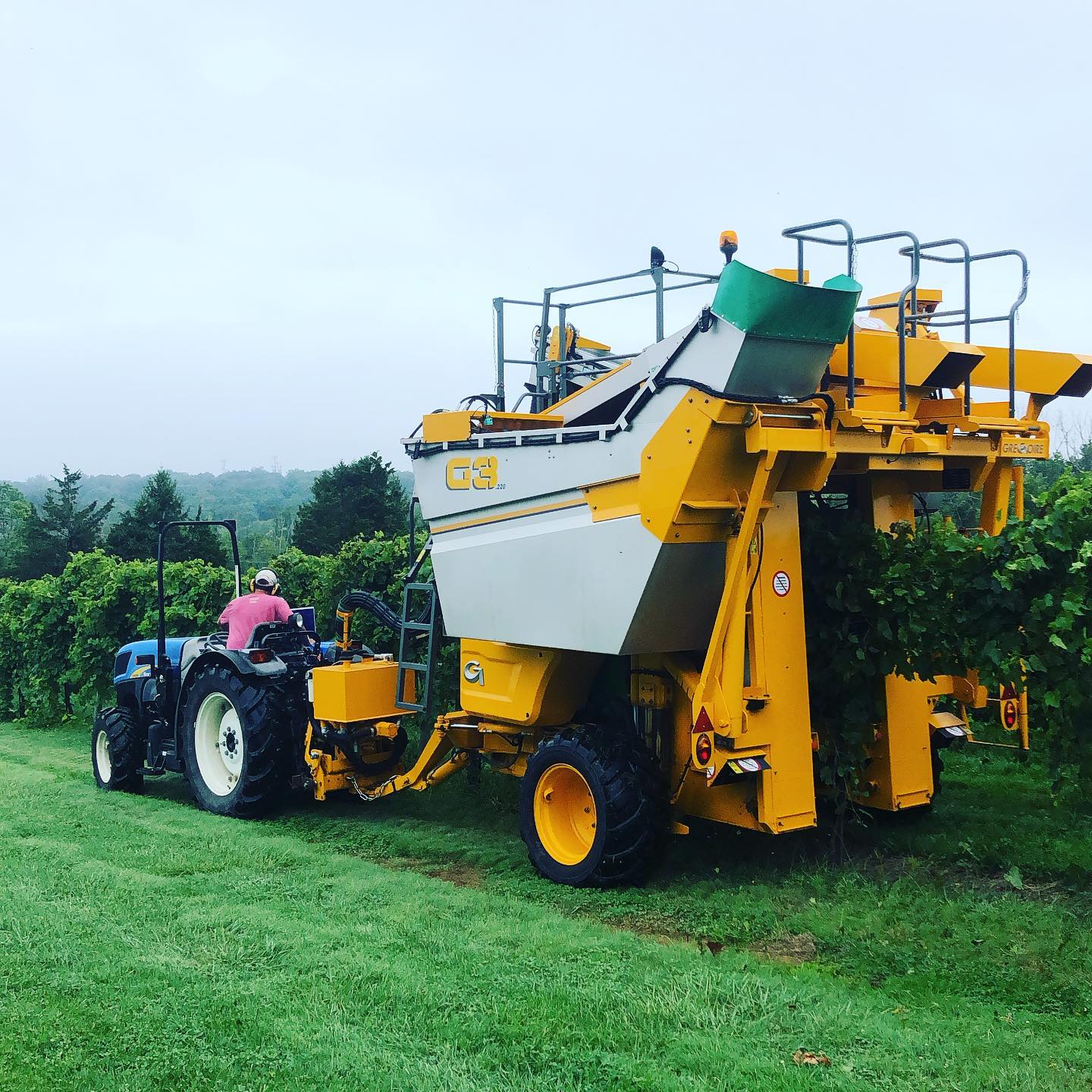 2015 Gregoire G3.220 Bin/Discharge Arm Tow-Behind Grape Harvester