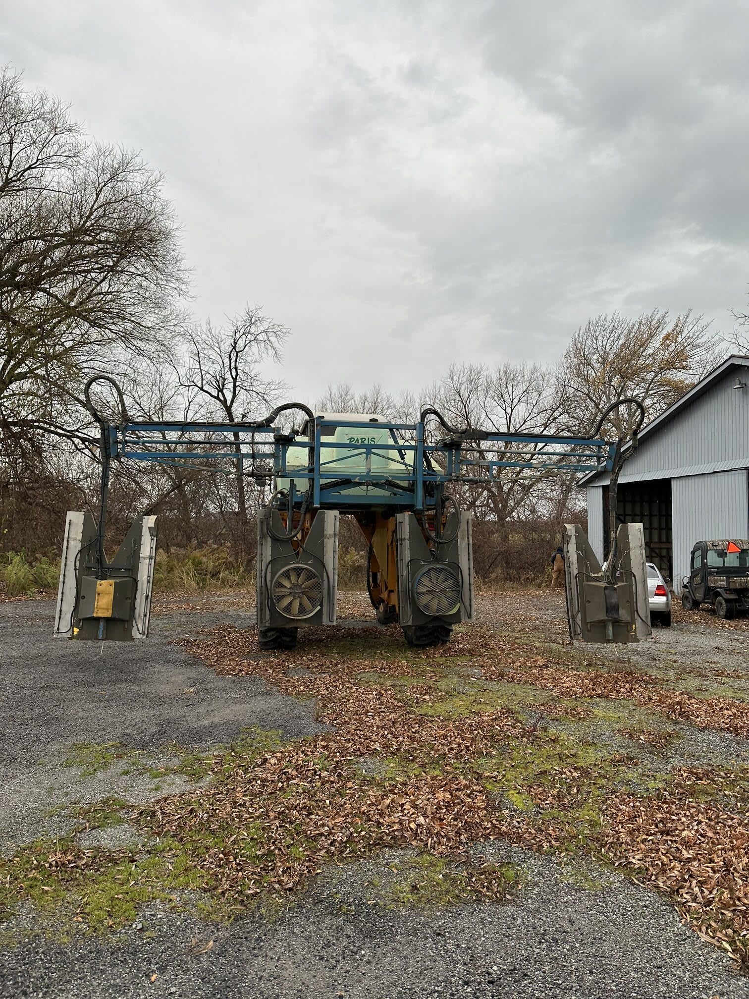 Used Gregoire G170 Grape Harvester and 4-Row Sprayer