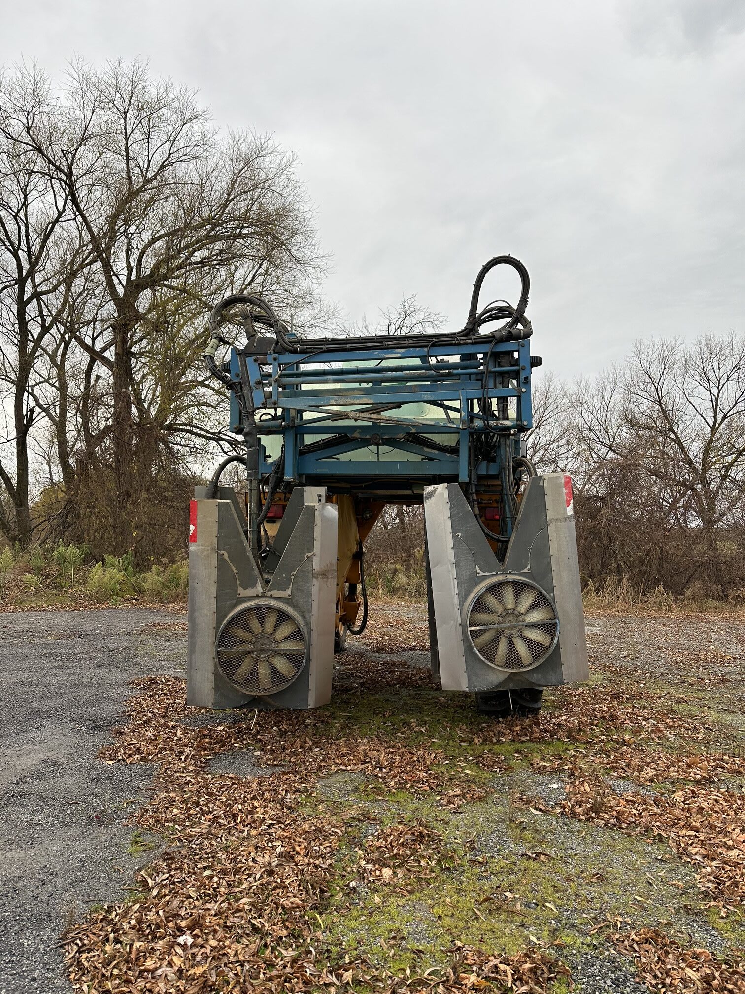 Used Gregoire G170 Grape Harvester and 4-Row Sprayer