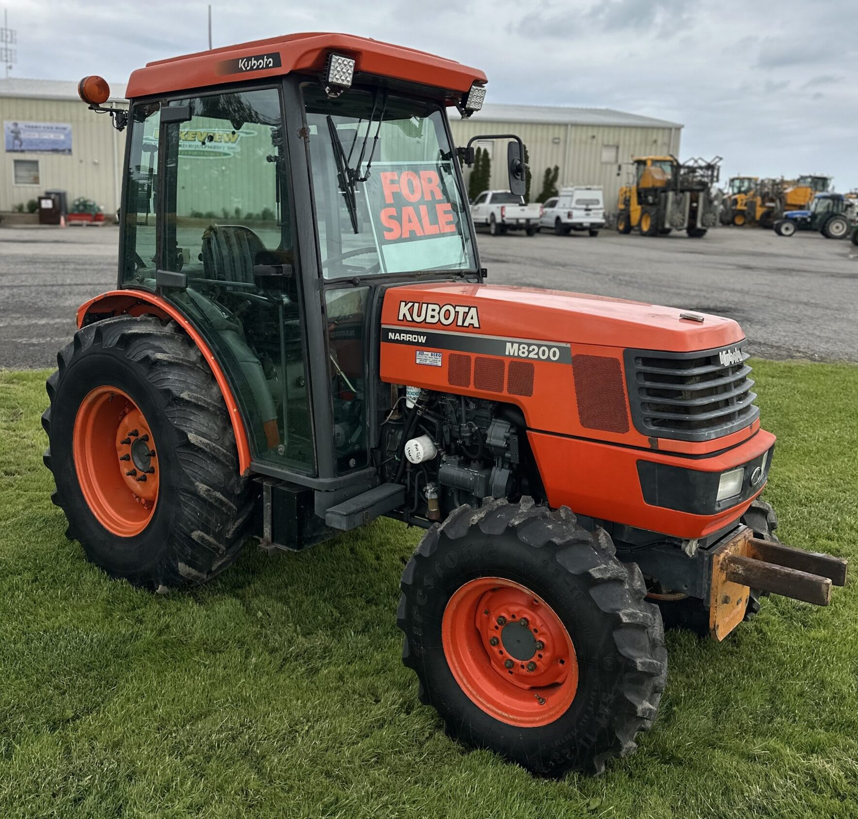 Used Kubota M8200 Narrow Vineyard Tractor