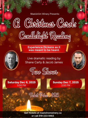 Maelström Presents: A Christmas Carol - Candlelight Reading (Dec 6th)