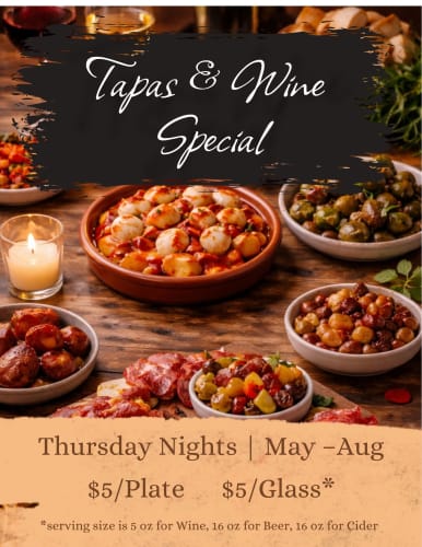 Tapas & Wine Special