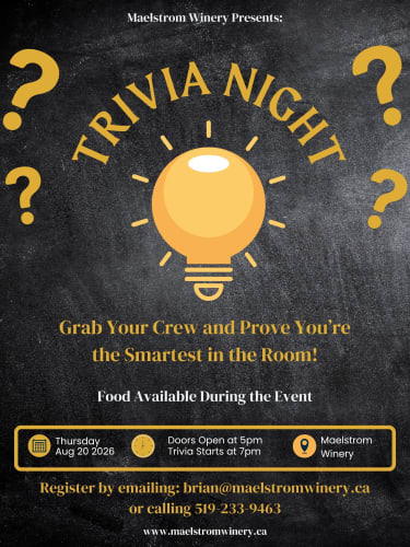 Trivia Night - August 20th