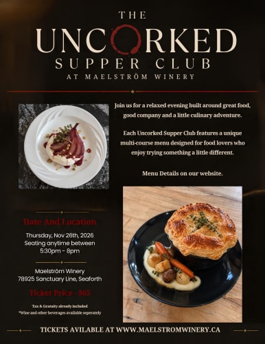 Uncorked Supper Club - November 26th