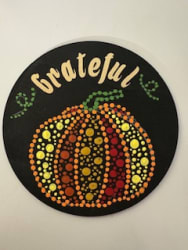 Fall Urn Square Workshop with Painted Pick
