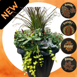 Fall Urn Square Workshop with Painted Pick